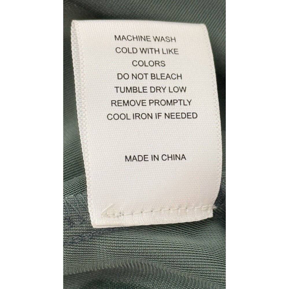 Chelsea & Violet size L Women’s Green Velvet Smocked Babydoll Mini Dress - Picture 11 of 15